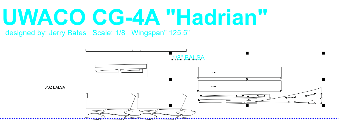 Bates - WACO CG-4A Hadrian Parts Set