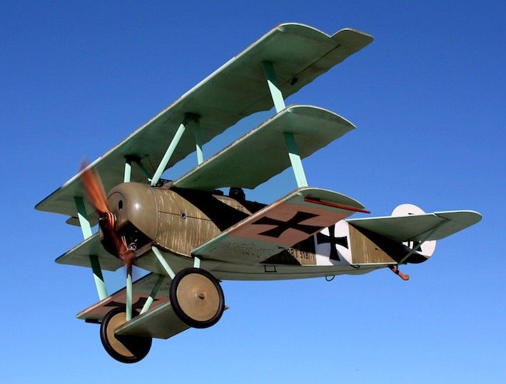 DR-1 Fokker Triplane - Small electric scale range